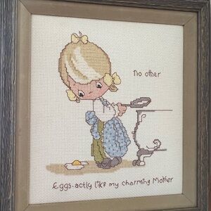 Charming Mother Cross-Stitch Art